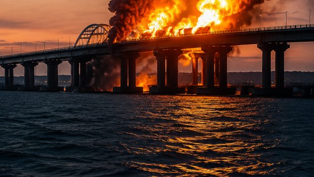 Ukraine Strikes Key Bridge to Crimea: A Strategic Shift in Warfare